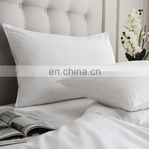 Virgin Polyester Fiber Pillow Bed Pillow Microfiber Cover 74x48cm thumbnail-1