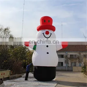 Large Adult Inflatable Christmas Snowman for Outdoor Christmas Decorations/ Inflatable Christmas Snowman thumbnail-3