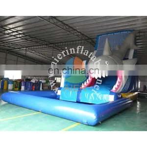 Crazy Monster Shark Water Slide, Large Water Slide Inflatable thumbnail-1