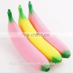 Wholesale Custom Anti Stress Soft PU Japan Squishy Kawaii Slow Rising Fruit Banana Foam Toys Supplier thumbnail-1