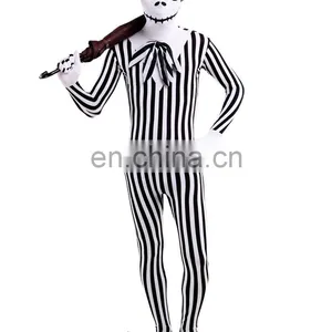 Zentai Full Body Lycra Spandex Jack Skull Unisex Adult Party Cosplay Costume thumbnail-1