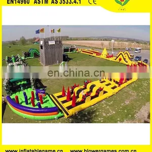 Colorful Inflatable Kids Adult Sports Games Tunnel Inflatables Obstacle Course thumbnail-1
