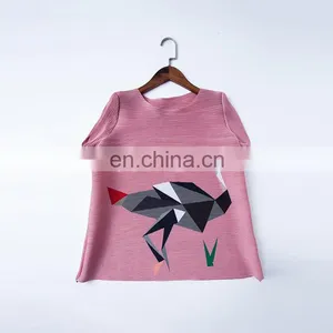 New Fashion Women Summer Short Sleeve Blouse Pleates Clothes thumbnail-5