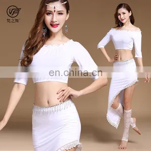T-5185 Indian Adult Modal Women Belly Dance Practice Wear thumbnail-1