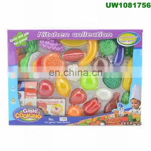Play Food Set for Kids & Toy Food for Pretend Play - Huge 125 Piece Play Kitchen Set With Children Educational Food Toys for To thumbnail-3