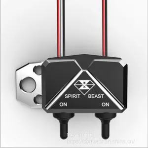 Spirit Beast Motorcycle Modified Decoration Aluminum Switch Box Danger Light Lamp ER201L1 thumbnail-1