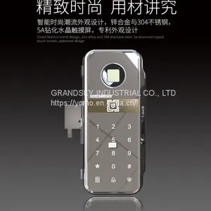 W5A-Fingerprint Lock for Glass Door thumbnail-2