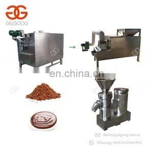 CE Approved Peanut Paste Roaster Production Line Machine Cocoa Bean Butter Equipment thumbnail-1