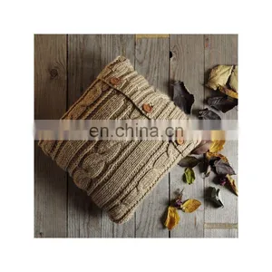2019 New Design Decorative Plain Cable Knit Pillow Cushion Cover thumbnail-3