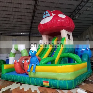 Guangzhou Inflatable Castle Bounces and Jumping Slide for Sale thumbnail-6