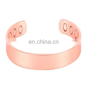 Blanks Copper Bracelet Health Benefits Magnetic Pure Copper Bangle thumbnail-3