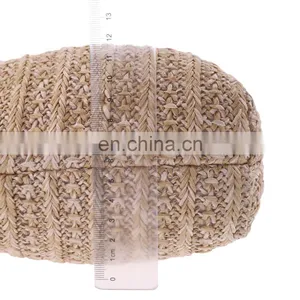Wholesale Waterproof Reversible Custom Size PP Straw Chair Cushion Chair Pad Set of 2 for Outdoor thumbnail-6