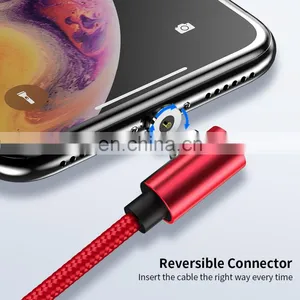 Fabric Data Line Fast Charging Line Phone Charger Usb Charging Nylon 1M Micro Usb Type-C Ios Cable 3 In1 Mobile Phone Data Line thumbnail-4