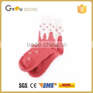 Women's Christmas Snowflake Sparring Jacquard Pattern Fleece Wool Knitting Socks thumbnail-2