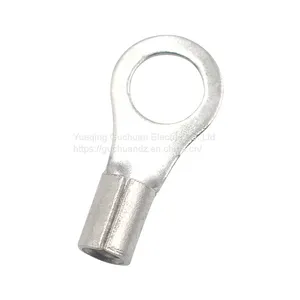 Cold-pressed Terminal Bare End Brass Wire Nose Silver-plated Terminal Lug thumbnail-1