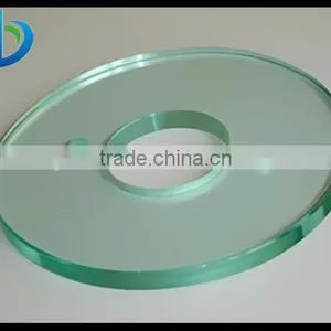 Low Price 1.1-10mm Tempered Flat Clear Glass Circles thumbnail-1