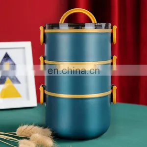 New Style Environmental Friendly Sustainable Round Adult Thermo Insulated Lunch Box thumbnail-5