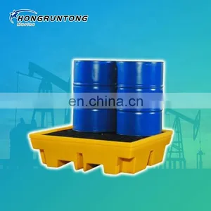 Factory Price Wholesale 2 Drum Spill Containment Pallet With Drain EPA 40 CFR 264.175 thumbnail-1