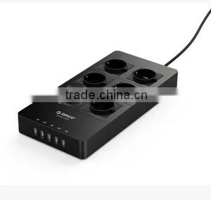 Electrical USB Multifunctional Plug Type and Non-Grounding Universal to Germany Europe Plug Adapter thumbnail-1