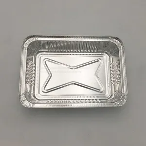1000ml Rectangular Aluminium Foil Pan Takeaway Food Box thumbnail-5