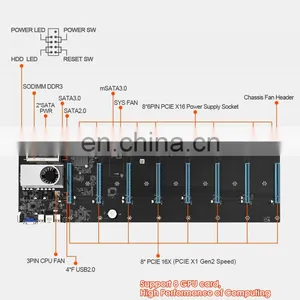 S37 8 Gpu Graphics Card 6.5cm Slot Distance Ddr3 S37 Sata Vga Platform Cpu Motherboard thumbnail-3