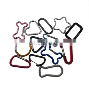 Manufacturer Custom Shaped Metal Aluminium Swivel Carabiner Hook for Bag thumbnail-1
