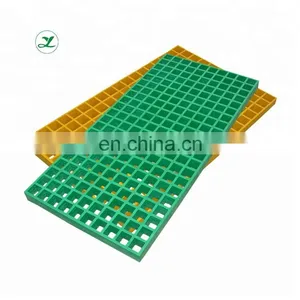 FRP Grating Car Wash Grate Floor Fiberglass Grids Walk Way Grp Anti-slip Grating thumbnail-2
