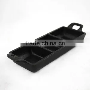 TRIONFO Mini Cast Iron Two Ears Cake Baking Pan thumbnail-3
