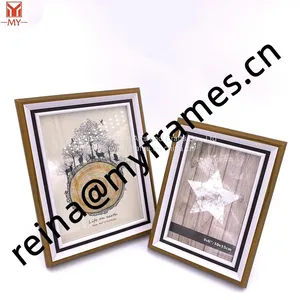 Factory Price MDF Classical Practical Wooden Pattern Photo Frame Tabletop Photo Frame for Home Decoration thumbnail-1