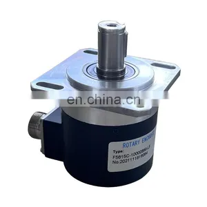 58mm Optical Encoder With Flange 1024ppr Solid Shaft 8mm Shaft 2048ppr Rotary Encoder thumbnail-1