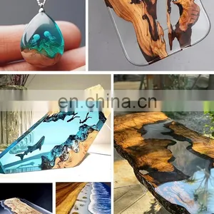 Epoxy Resin ab Glue River Table Handmade Diy Ultra-clear Crystal Drop Glue Potting and Sealing Painting Specimen Hard Glue Craft thumbnail-3