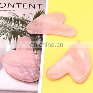 Heart Shaped Pink Quartz Gua Sha thumbnail-5