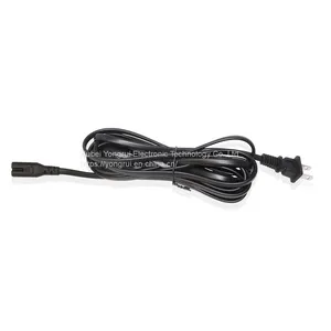 Factory Direct Sales 5FT UL Standard 125V Tow Pin AC Power Cord Extension Cord Electric Supplies for Home Appliance thumbnail-2