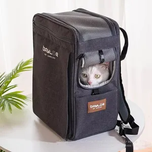 Multi-Functional Reflective Cat and Dog Carrying Bag Breathable Backpack and Trolleys With Custom Logo Hands-Free Shoulder Bag thumbnail-3