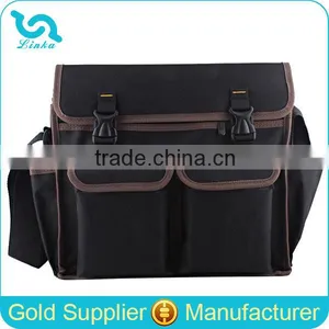 Hot Sale Black Networking Tool Bag Multi-functional Networking Tool Bag Shoulder Sling Networking Tool Bag With Buckle Closure thumbnail-1