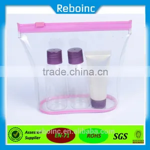 Reboinc-X12 Travel Set Kit Tolitery Trousse Pvc Zipper Bag thumbnail-1