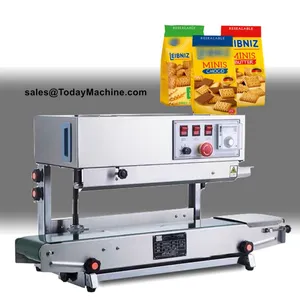Stainless Steel Continuous Band Sealer for Pet Food Coffee Plastic Bag Packaging thumbnail-5