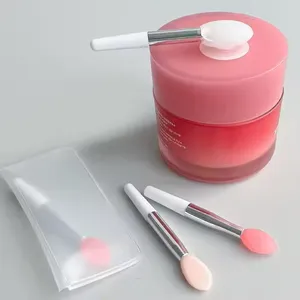 Convenient Single Makeup Lipstick Brush Unique Design Mini Food-Grade Silicone With Suction Cup Lip Mask Comfortable Handle thumbnail-1