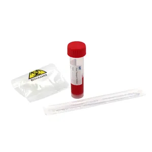 Non Inactivated Type Virus Transport Medium Tube 30ml VTM Kit With Sterile Sampling Swabs thumbnail-1