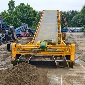 Automatic Feeding Machine for Open-air Sand Yard, Wireless Remote-controlled Reclaimer, Crawler-mounted Slag Scraper thumbnail-1