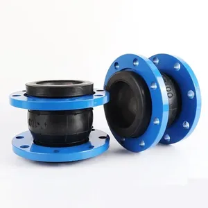 Large Caliber Rubber Flexible Joint, Cast Steel, Stainless Steel Flange, Rubber Flexible Joint, Acid and Alkali Resistant thumbnail-4
