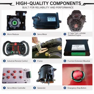 Vigorun MTSK1000 24-26HP Multifunctional Gasoline Remote Control Robot Lawn Mower Grass Trimmer Brush Cutter Factory thumbnail-5