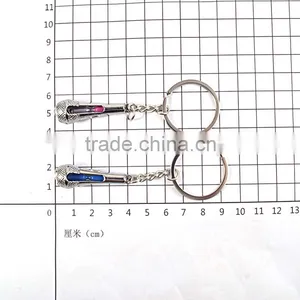 Cute Design Couple Keychains Microphone Metal Keychain thumbnail-4