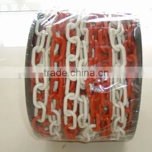 6mm 8mm 10mm Oval / Round Coated Plastic Road Cone Chain For Sale thumbnail-2