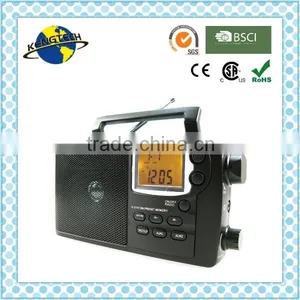 Fancy Amber Backlight Compact AM FM Digital Tuning PLL Radio thumbnail-1