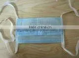Disposable Non-woven PP White Blue Green Face Mask With Ties thumbnail-2