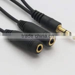 3.5MM 2.5MM 1 to 2 Audio AUX Splitter Cable For Earphone Headphone thumbnail-3