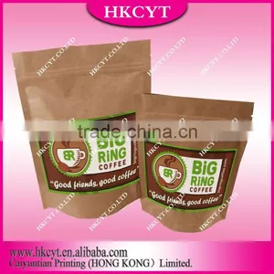 High Grade Window Kraft Stand up Zippper Pouch/Brown Kraft Paper Bags/food Packaging Bag thumbnail-4