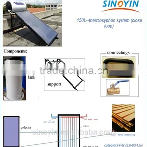 High Quality Compact Pressurized Residential Solar Water Heater, 100L, 200L, 300L, 500L thumbnail-3