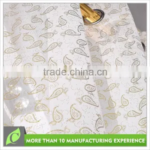 Curtain Supplier Bedroom Use Transparent Voile Hot Foil Curtain Fabrics Turkey thumbnail-2